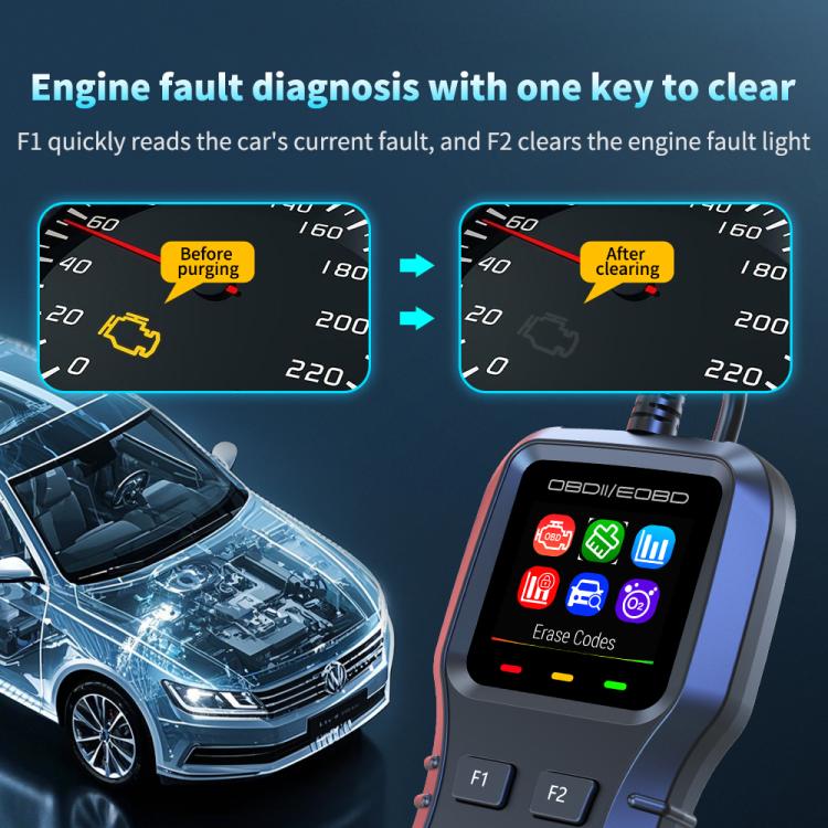 K1 Car OBDII Diagnostic Tool Smart Engine Fault Detector, K1
