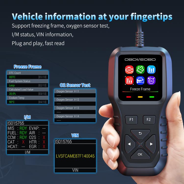 K1 Car OBDII Diagnostic Tool Smart Engine Fault Detector, K1