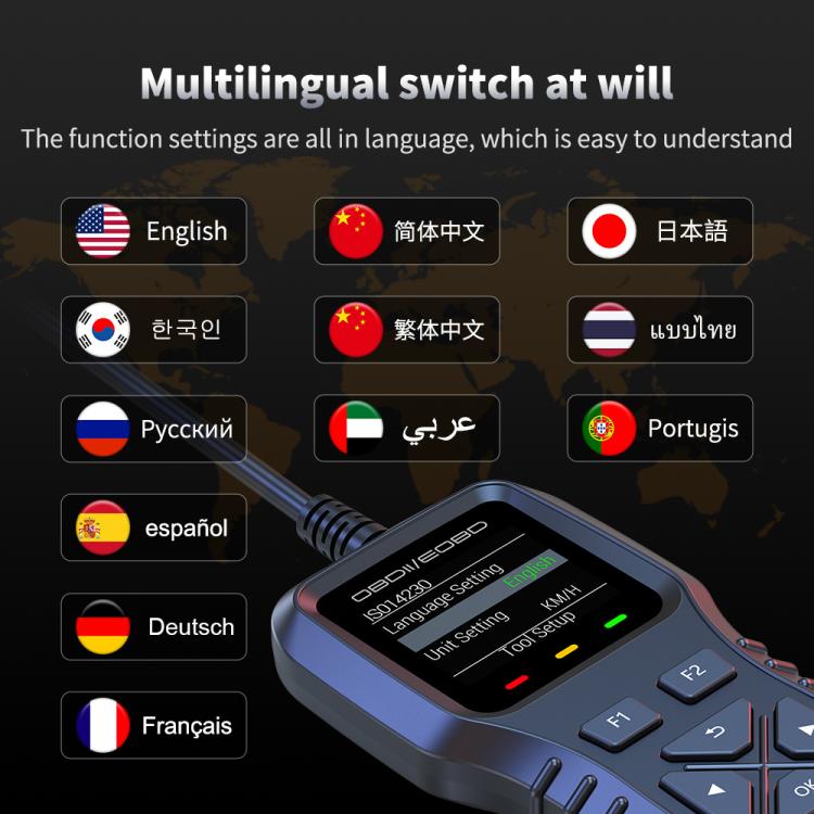 K1 Car OBDII Diagnostic Tool Smart Engine Fault Detector, K1