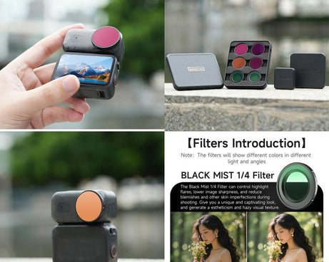 For DJI Osmo Nano Sunnylife Camera Lens Filter, Black Mist 1/4, CPL, MCUV, ND8, ND16, ND32, ND64, ND8PL, ND16PL, ND32PL, ND64PL, 3 in 1 Light Shadow, 3 in 1 Mixed Filter, 4 in 1 Mixed Filter, 4 in 1 ND, 4 in 1 NDPL, 6 in 1 Mixed Filter