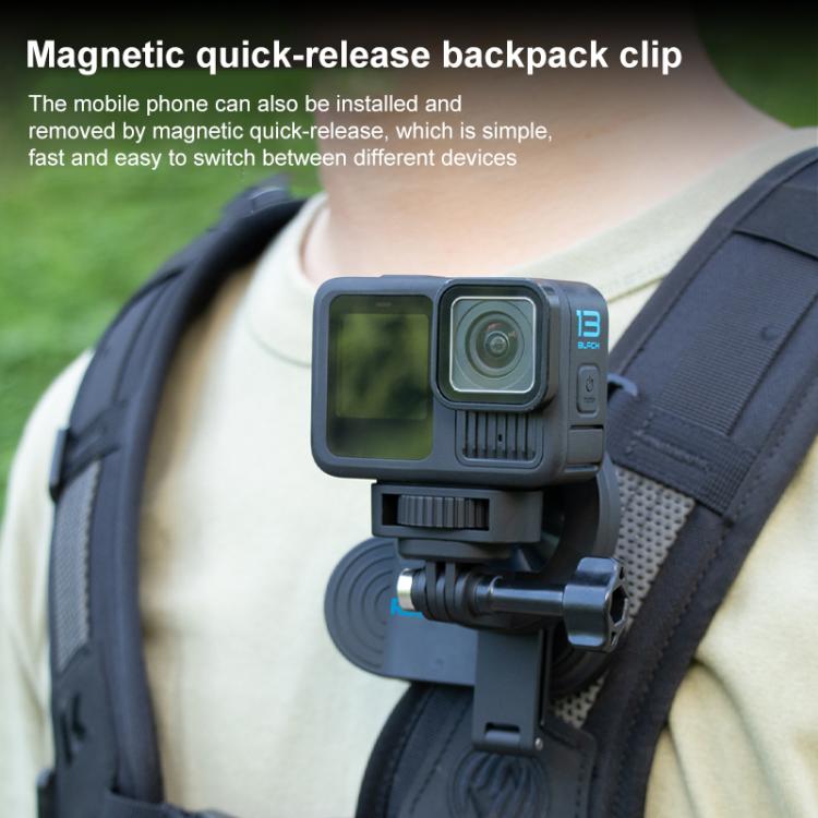 RUIGPRO Magnetic Backpack Clip Mount for Phone & Camera