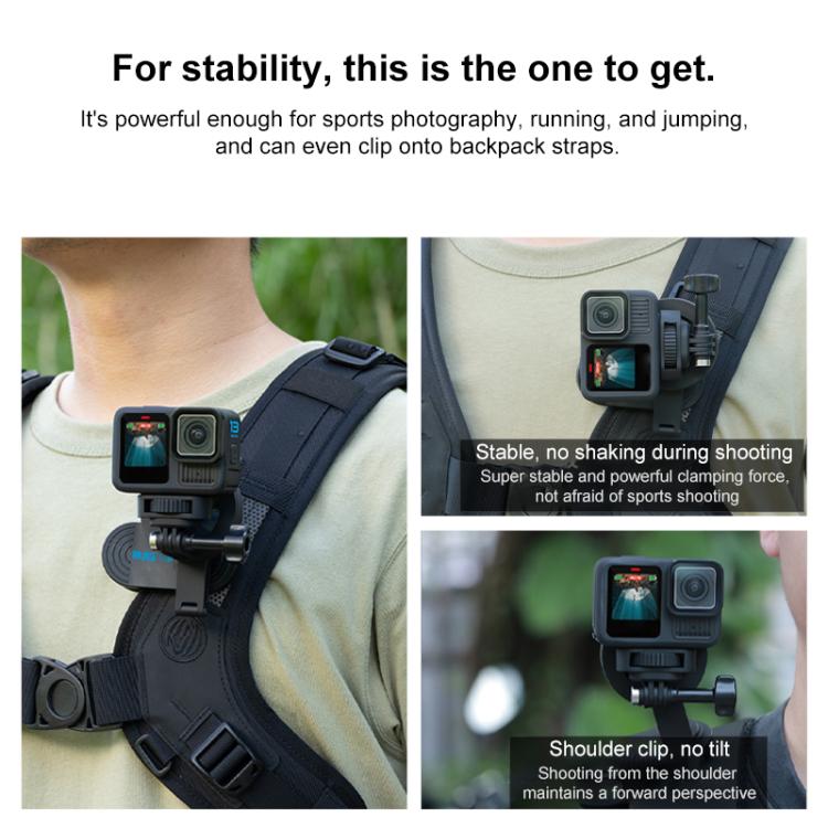 RUIGPRO Magnetic Backpack Clip Mount for Phone & Camera