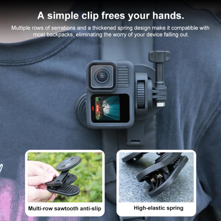 RUIGPRO Magnetic Backpack Clip Mount for Phone & Camera