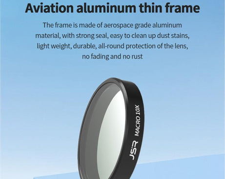 For DJI Osmo Nano 10X Macro Lens Filter, Single Filter, Macro + Mini Tripod