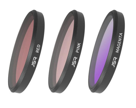 For Insta360 GO Ultra JSR Diving Filter for Waterproof Case, UV, CPL, ND8, ND16, ND32, STAR, NIGHT, Pink Filter, Red Filter, Purple Filter, 4 in 1 CPLND8/16/32, 3 in 1 3-Color Filter, 8 in 1 ND CPL UV Mixed