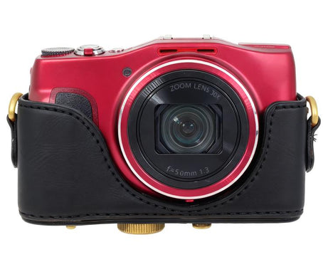 Retro Leather Full Body Camera Cover Bag with Strap, For Canon PowerShot SX710 HS / SX700 HS, For Canon PowerShot G10 / G11 / G12