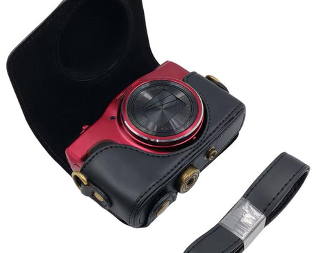 Retro Leather Full Body Camera Cover Bag with Strap, For Canon PowerShot SX710 HS / SX700 HS, For Canon PowerShot G10 / G11 / G12