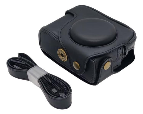 Retro Leather Full Body Camera Cover Bag with Strap, For Canon PowerShot SX710 HS / SX700 HS, For Canon PowerShot G10 / G11 / G12