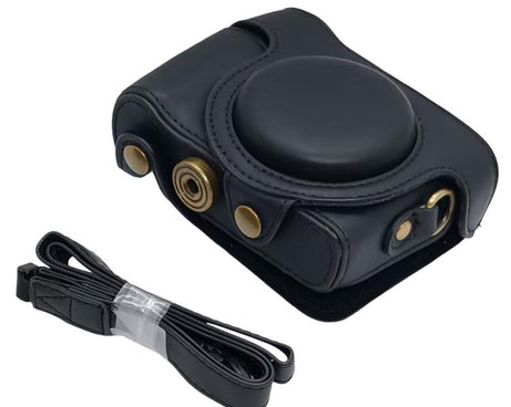 Retro Leather Full Body Camera Cover Bag with Strap, For Sony DSC-HX30 / HX50 / HX60