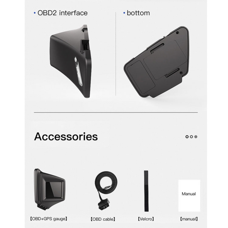 AP-1 Car HUD Head-up Display OBD GPS Driving Computer Code Table, AP-1
