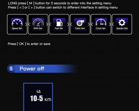 AP-1 Car HUD Head-up Display OBD GPS Driving Computer Code Table, AP-1