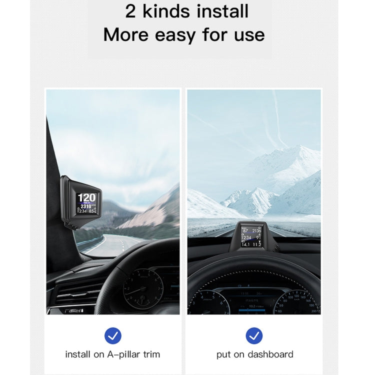 AP-1 Car HUD Head-up Display OBD GPS Driving Computer Code Table, AP-1