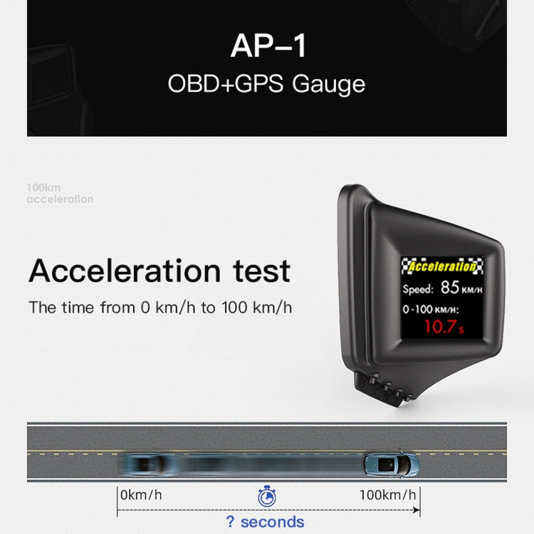 AP-1 Car HUD Head-up Display OBD GPS Driving Computer Code Table, AP-1