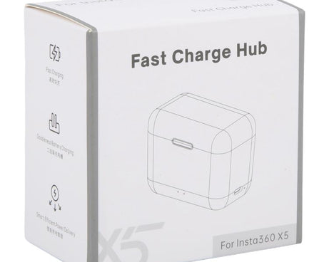 JH-X5-02 For Insta360 X5 Dual Batteries Charging Box Fast Charge Hub