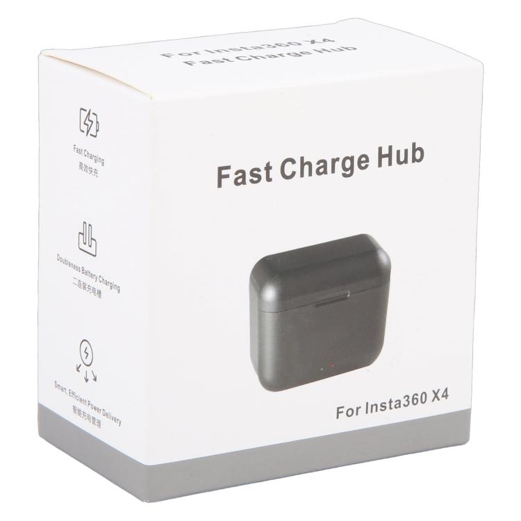 CH2-X4-02 For Insta360 X4 Dual Batteries Charging Box Fast Charge Hub