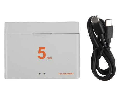 CH-ACTION5-02 For DJI OSMO Action 5 Pro Dual Batteries Charging Box Fast Charge Hub