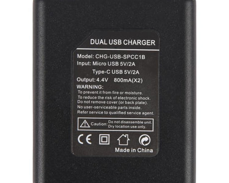 CHG-USB-SPCC1B For GoPro Max Dual USB Batteries Charging Hub