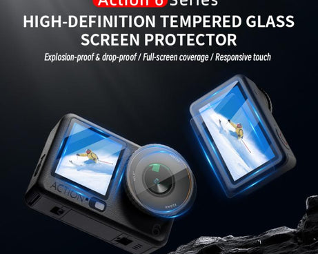 STARTRC 3 in 1 Lens Protector Front and Rear Screen Tempered Glass Films