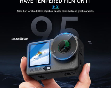 STARTRC 3 in 1 Lens Protector Front and Rear Screen Tempered Glass Films