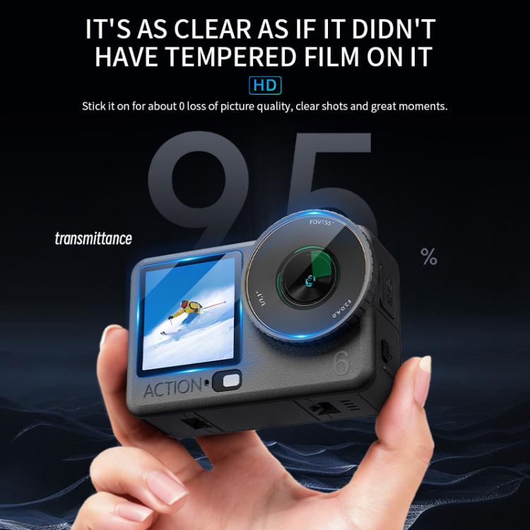 STARTRC 3 in 1 Lens Protector Front and Rear Screen Tempered Glass Films