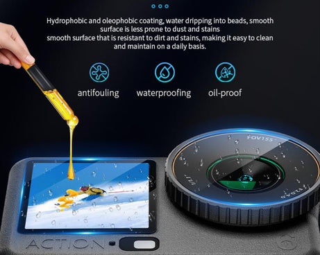 STARTRC 3 in 1 Lens Protector Front and Rear Screen Tempered Glass Films