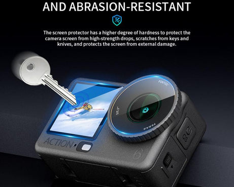 STARTRC 3 in 1 Lens Protector Front and Rear Screen Tempered Glass Films