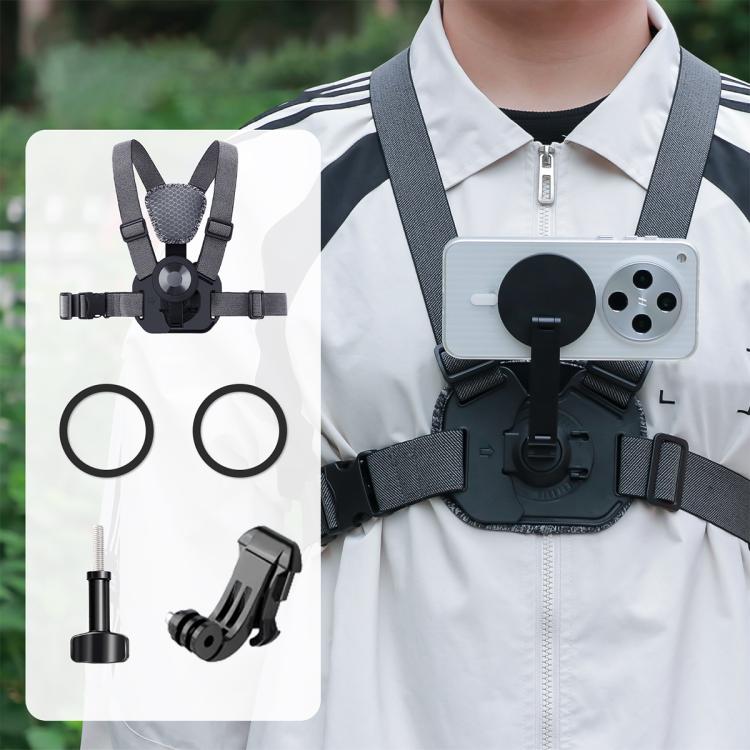 Vest-style Photography Chest Strap Body Mount Belt with Mount & Screw