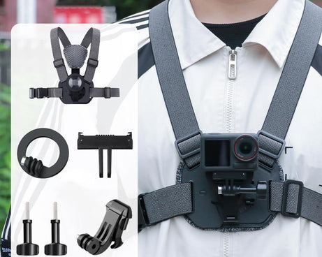 Vest-style Photography Chest Strap Body Mount Belt with Mount & Screw