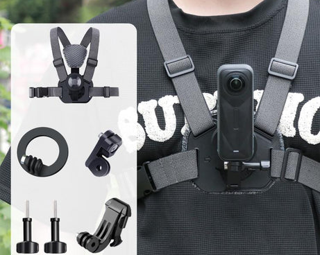 Vest-style Photography Chest Strap Body Mount Belt with Mount & Screw