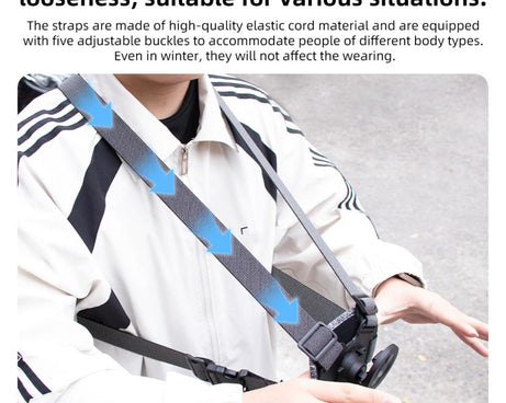 Vest-style Photography Chest Strap Body Mount Belt with Mount & Screw