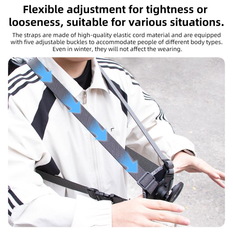 Vest-style Photography Chest Strap Body Mount Belt with Mount & Screw