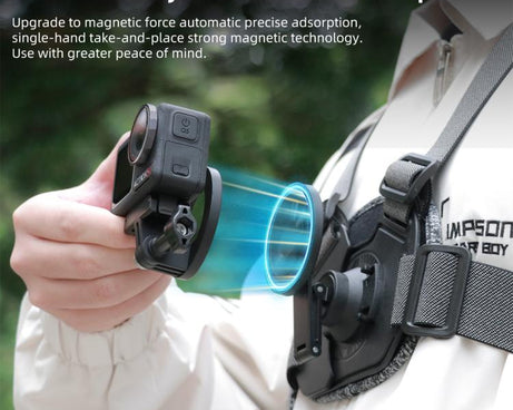 Vest-style Photography Chest Strap Body Mount Belt with Mount & Screw