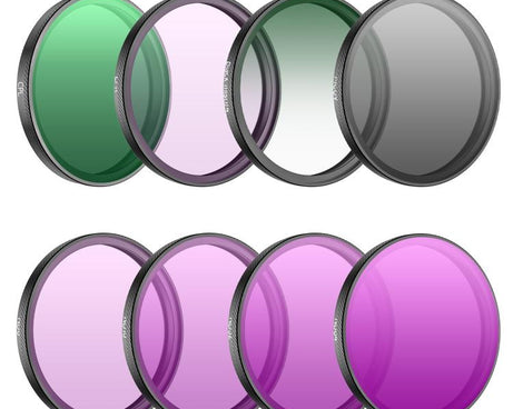 For DJI Osmo Action 6 Sunnylife Camera Lens Filter, Black Mist 1/4, CPL, MCUV, ND8, ND16, ND32, ND64, NIGHT, 3 in 1 Light Shadow, 4 in 1 Mixed Filter, 4 in 1 ND, 6 in 1 Mixed Filter, 8 in 1 Mixed Filter