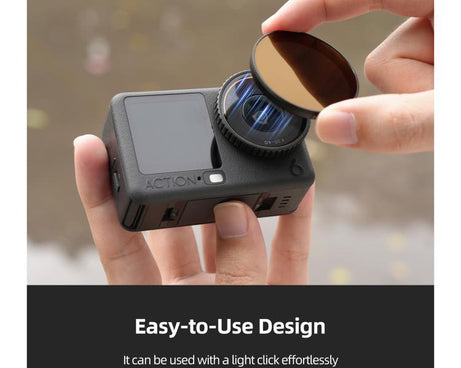 For DJI Osmo Action 6 Sunnylife Camera Lens Filter, Black Mist 1/4, CPL, MCUV, ND8, ND16, ND32, ND64, NIGHT, 3 in 1 Light Shadow, 4 in 1 Mixed Filter, 4 in 1 ND, 6 in 1 Mixed Filter, 8 in 1 Mixed Filter