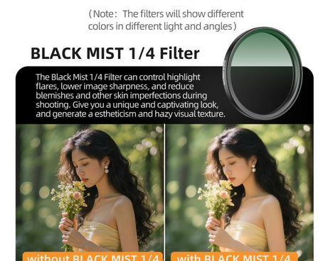 For DJI Osmo Action 6 Sunnylife Camera Lens Filter, Black Mist 1/4, CPL, MCUV, ND8, ND16, ND32, ND64, NIGHT, 3 in 1 Light Shadow, 4 in 1 Mixed Filter, 4 in 1 ND, 6 in 1 Mixed Filter, 8 in 1 Mixed Filter