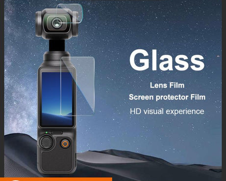 imak Tempered Glass Film with Camera Lens Film, For DJI Osmo Pocket 4, For DJI Osmo Action 6
