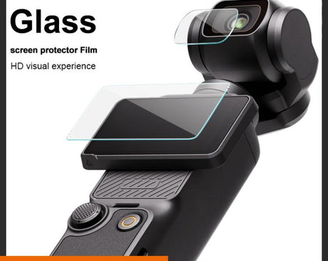imak Tempered Glass Film with Camera Lens Film, For DJI Osmo Pocket 4, For DJI Osmo Action 6