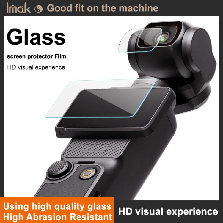 imak Tempered Glass Film with Camera Lens Film, For DJI Osmo Pocket 4, For DJI Osmo Action 6