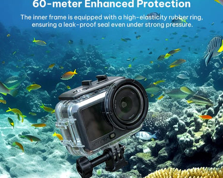 60m Underwater Waterproof Sealed Diving Shell, For DJI Osmo Action 6 60m Underwater