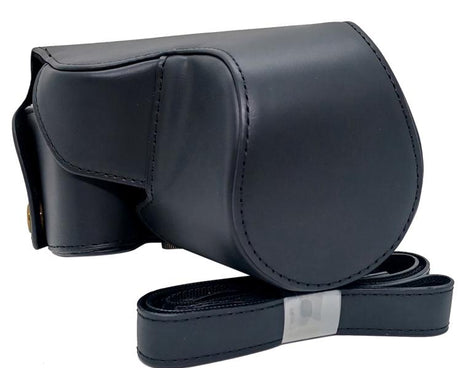 Full Body Vegan Leather Camera Case Bag with Strap, For Canon PowerShot SX50 HS