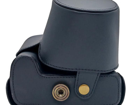 Full Body Vegan Leather Camera Case Bag with Strap, For Canon PowerShot SX50 HS
