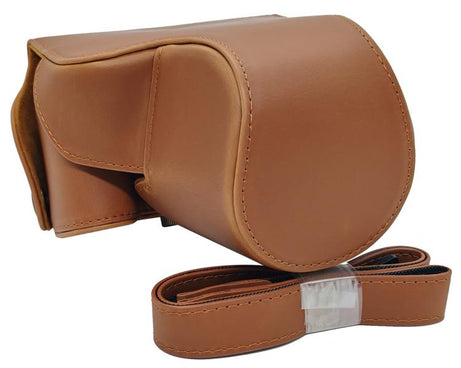 Full Body Vegan Leather Camera Case Bag with Strap, For Canon PowerShot SX50 HS