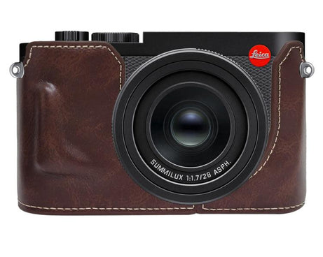 Vegan Leather Camera Half Case Base, For Leica Q3