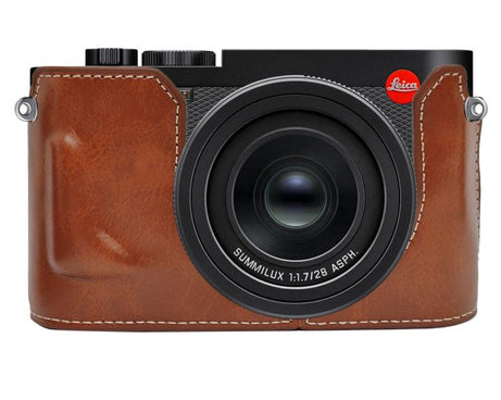 Vegan Leather Camera Half Case Base, For Leica Q3