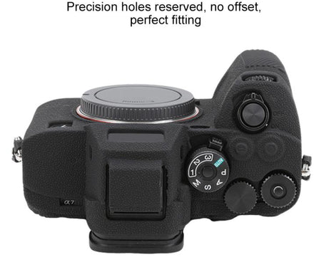 Litchi Texture Soft Silicone Protective Case, For Sony Alpha 7 V / ILCE-7M5
