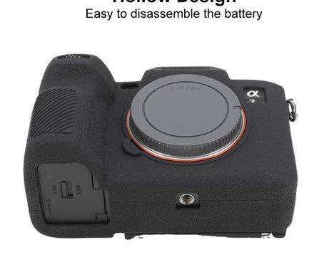 Litchi Texture Soft Silicone Protective Case, For Sony Alpha 7 V / ILCE-7M5