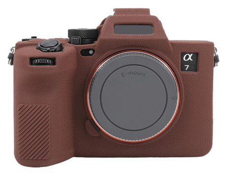 Litchi Texture Soft Silicone Protective Case, For Sony Alpha 7 V / ILCE-7M5