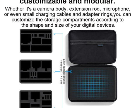 RUIGPRO DIY Multifunctional Digital Storage Bag Handbag, 31.5 x 23 x 7.5cm, 24 x 16.5 x 7.5cm
