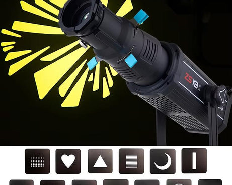 YG-90 360 Degree Rotating Bowens Mount Conical Snoot, 19 Degree Lens, 19 Degree Lens + Optical Snoot, 36 Degree Lens, 36 Degree Lens + Optical Snoot