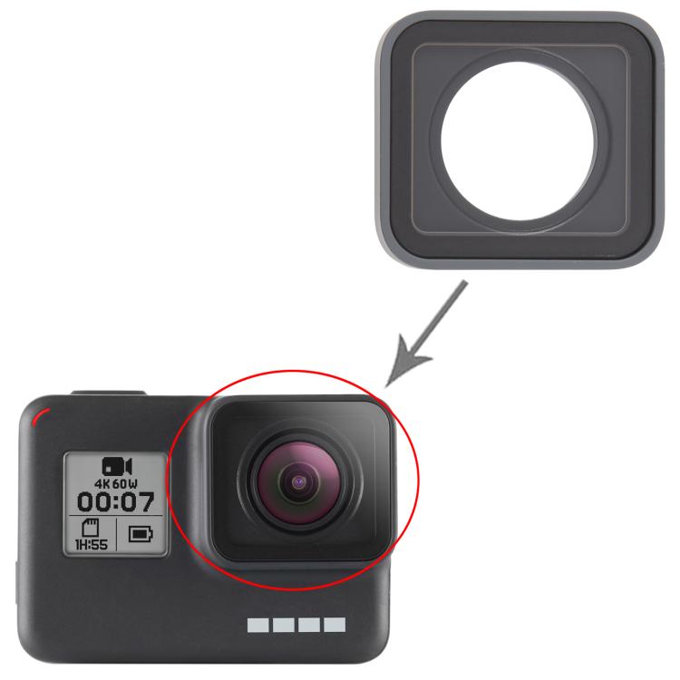 Disassembled Camera Lens Cover, For GoPro HERO7 Silver, For GoPro HERO6 Black, For GoPro HERO5 Black